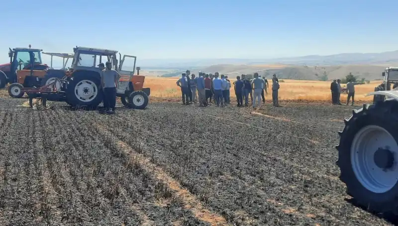 Yozgat'ta Korkunç Yangın: 100 Dönüm Tarım Alanı Kül Oldu