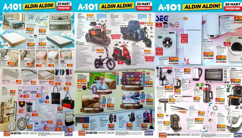 Yeni A101 Aktüel Kataloğu: 20 Mart’ta Airfryer, Yatak ve Daha Fazlası Geliyor!