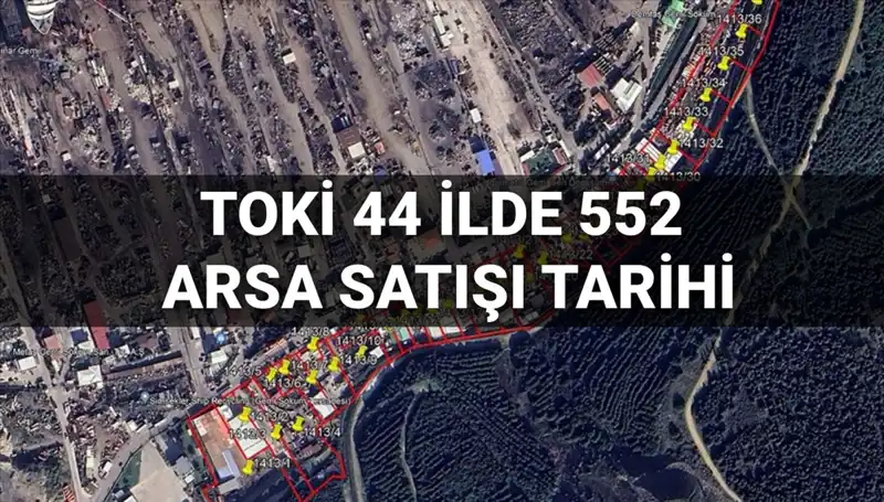 TOKİ 44 İlde 552 Arsa Satışını Gerçekleştiriyor: Canlı Açık Artırma Detayları