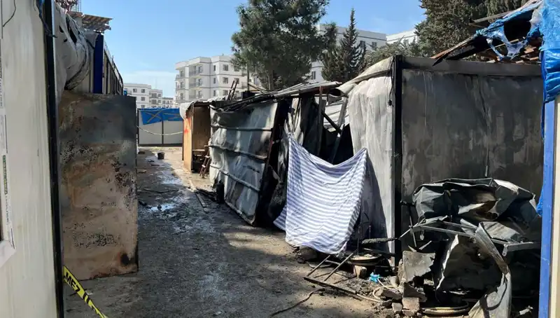 Yangın Felaketi: İşçilerin Kaldığı Konteynerde Korku Dolu Anlar