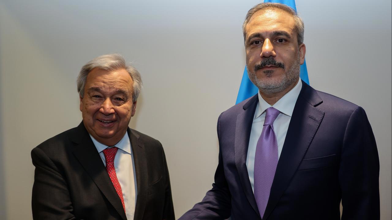 Bakan Fidan, BM Genel Sekreteri Guterres ile Güvenlik ve Terörizm Konularını Görüştü