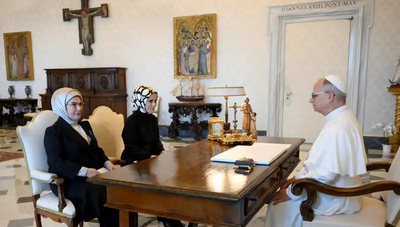 Emine Erdoğan ve Papa Leo: Gazze'nin Geleceği Üzerine Tarihi Buluşma